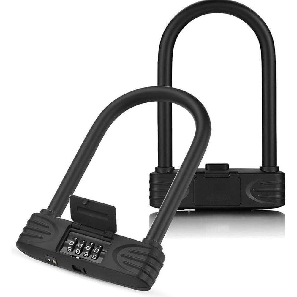 DadyMart Heavy-Duty U-Shaped Bicycle Combination Lock Open Box